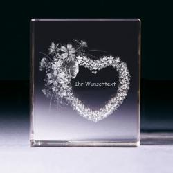 Glas Herz Mit Wunschtext Glasherz Gravur Herz Geschenke 4you Com